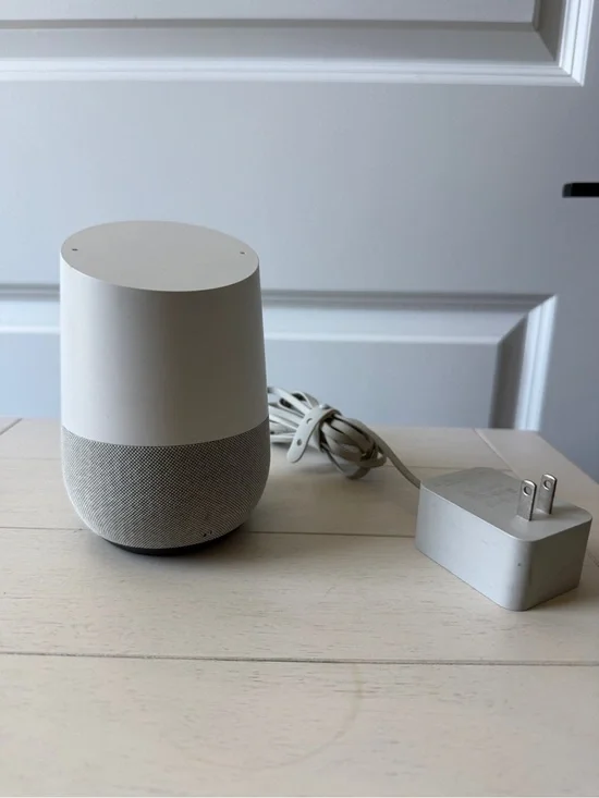 First Generation Google Home Smart Speaker - White and Light Gray
