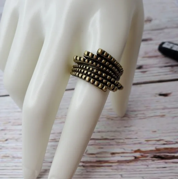 NEW‎ LIA SOPHIA SIZE 10 WOMENS GOLD RING FASHION JEWELRY