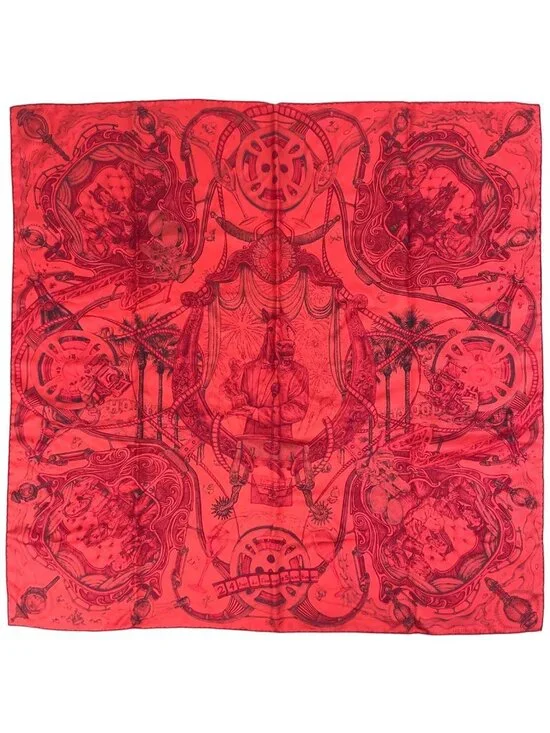 Hermes Carre 90 Horsawards Scarf Silk