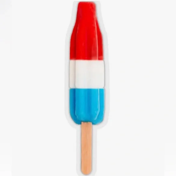 Bomb Pop Rocket Popsicle Summer Vacation Red White Blue Ice Cream Kawaii Dangles