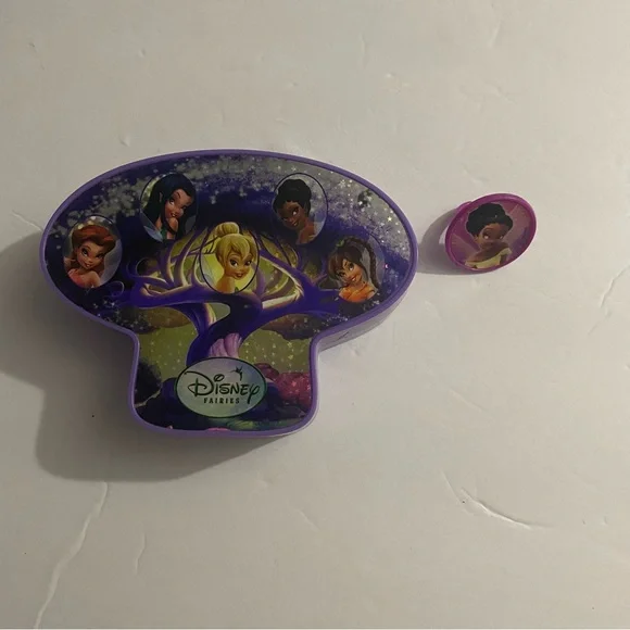 Disney Fairies Purple Tinker Bell Case and Kids Ring
