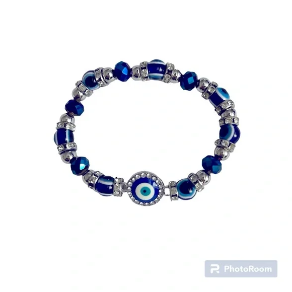 Turkish evil eye elastic bracelet / brazalete elastico de proteccion ojo turco