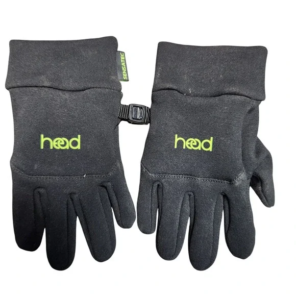 Kids Head Black‎ thin winter gloves Size Medium