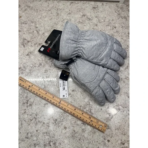 Hotfingers Flurry II Jr Gloves Youth Medium 7-8 Heather Grey Waterproof Winter