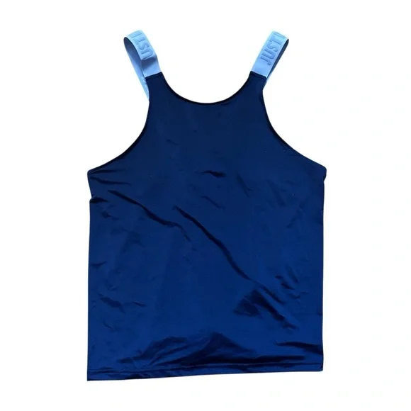 Nike Just Do It Loose Fit Tank Top Womens Size Small Navy Blue Dri-fit Active