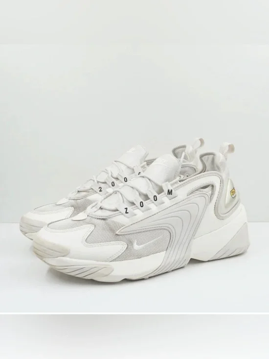 Nike White/Sail Zoom 2K Runner Sneakers athletic activewear sporty shoes neutral