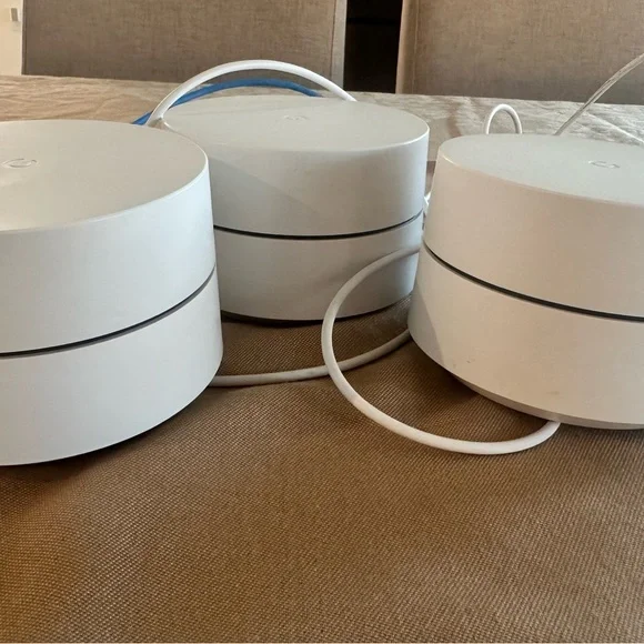 White Wi-Fi Router Set