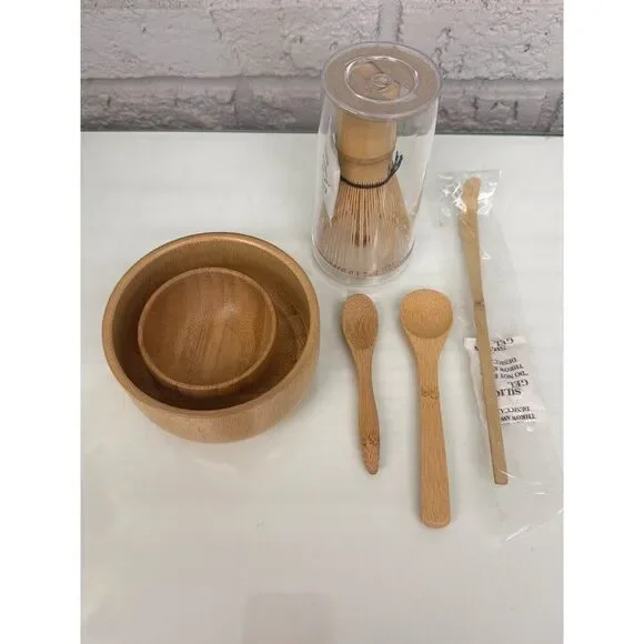 Song Dynasty Bamboo 6 Pcs Matcha Tea Spoon Set