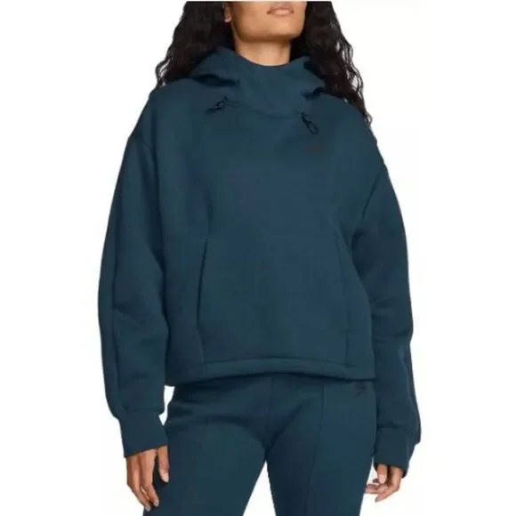 Nike Women's Sportswear Tech Fleece Oversized Hoodie Armony Navy XS