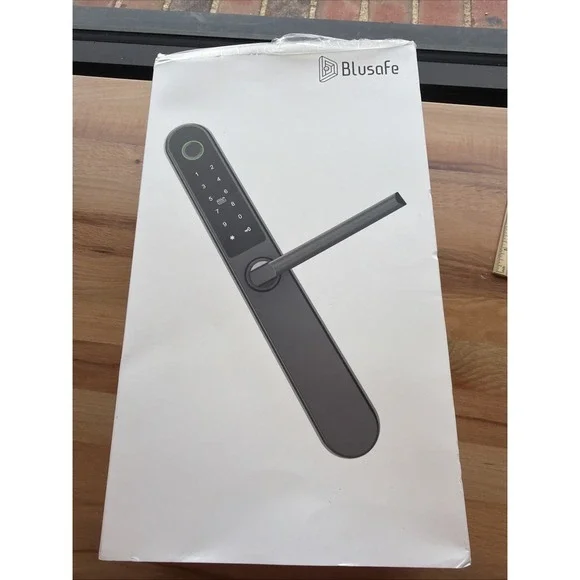 Blusafe Apollo Keyless Door Handle Lock Fingerprint Keypad Card Remote - Black