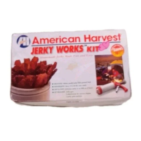 Vintage American Harvest Jerky Works Kit SEALED New Old Stock Nesco BJW-1 Gun