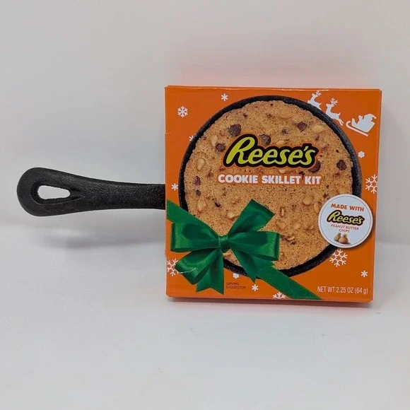 Reese's Peanut Butter Cookie Skillet Kit with‎ Mini Cast Iron Pan Holiday Gift