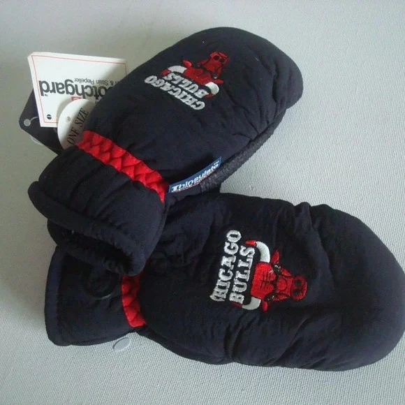 CHICAGO BULLS GLOVES MITTENS YOUTH KIDS 2-7YRS VINTAGE G-CAP‎ G4