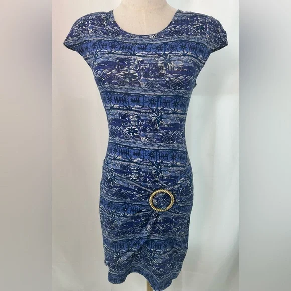 VTG 80s WINDSONG CALIFORNIA Belted Mini Dress