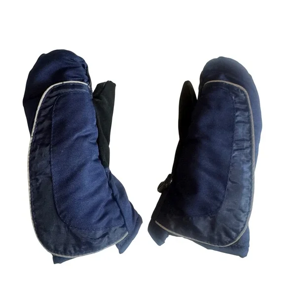 Cat & Jack Kids Navy Blue Thinsulate Insulated Winter Mittens Toddler Size