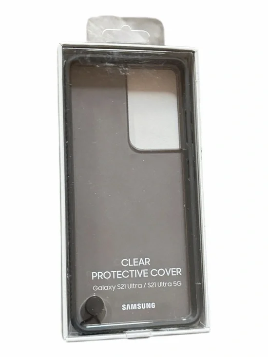 Samsung Clear Protective Cover Case for Galaxy S21 Ultra - Smoke Clear