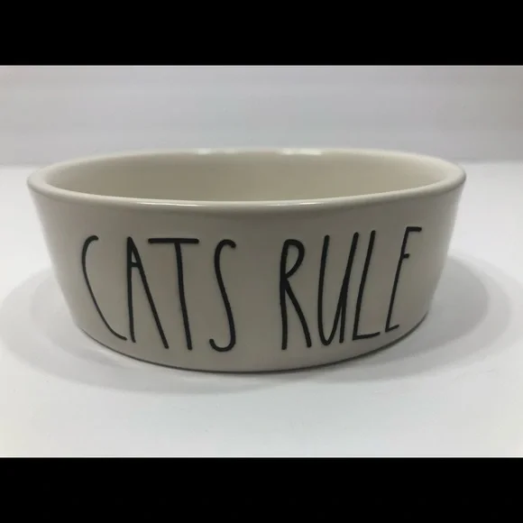 “CATS RULE” Food Bowl