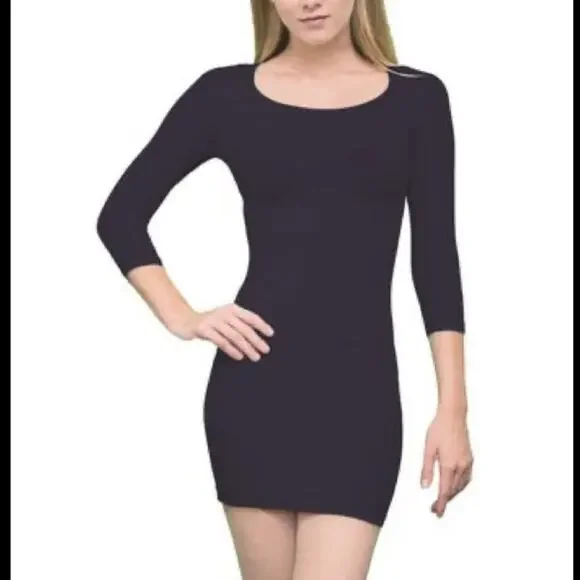 Verona Black Quarter Sleeve Dress size small