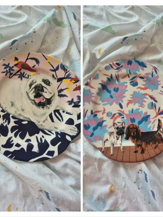 New! Anthropologie Plates Set