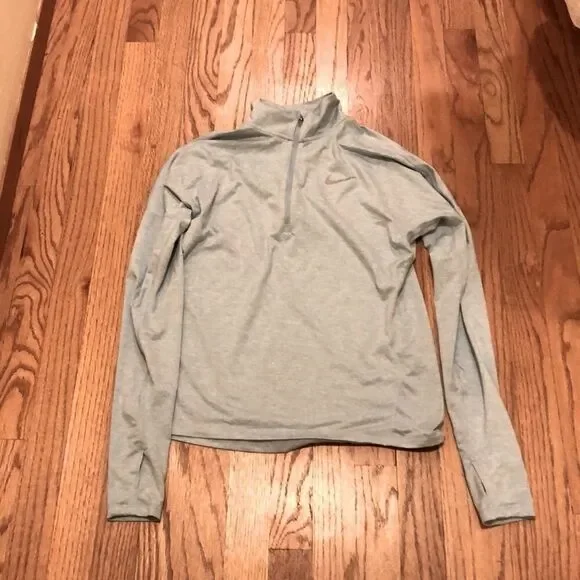 Nike Dri Fit Blue/teal Half Zip Running Shirt