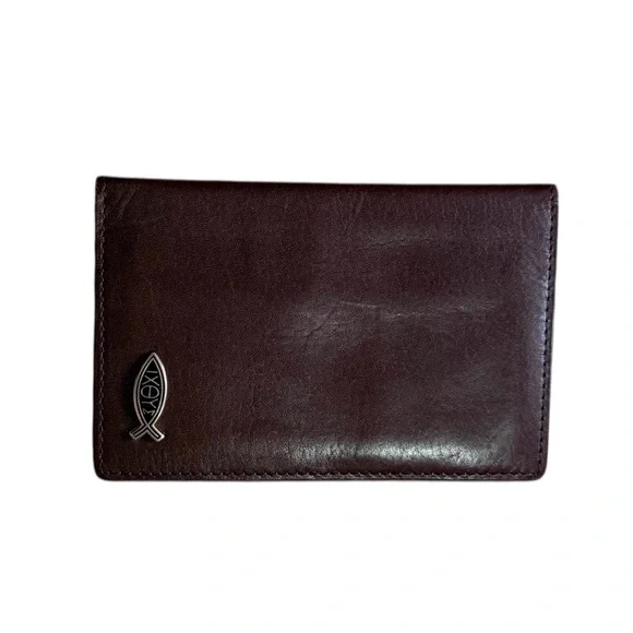 ZEP-PRO Ichthys Christian Fish Roper Crazy Horse Leather Wallet.
