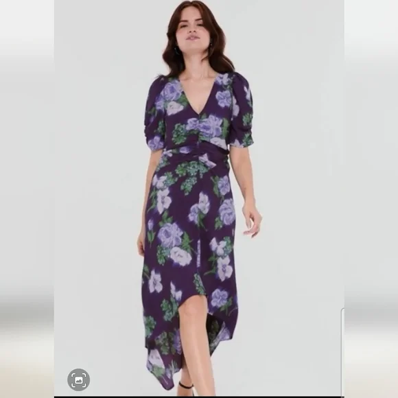 Women's A New Day Midi Crepe Short Sleeve Dress