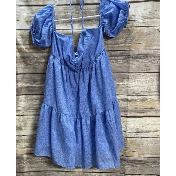Stich & Pine Women's Medium‎ Dress Cottage Core Periwinkle Fairy Whimsical