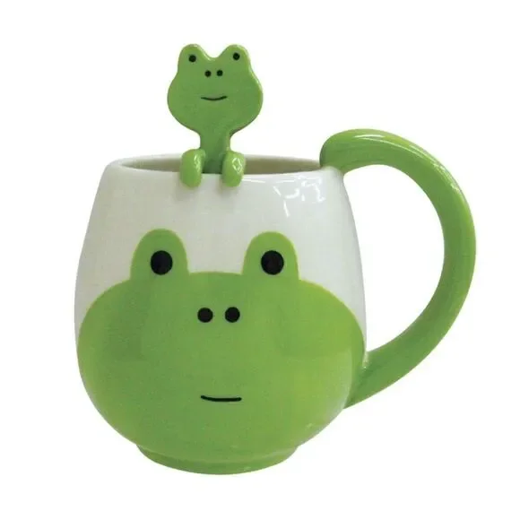 Frog Mug and Spoon Gift Set 15oz NEW