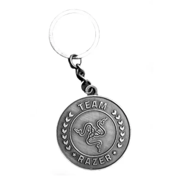 Team Razer Silver Metal Keychain