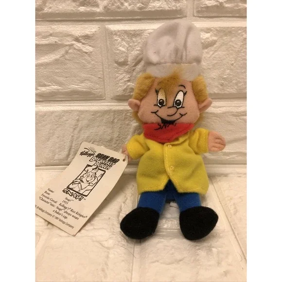 Kellogg's Bean Bag Breakfast Bunch 1997 SNAP Crackle And Pop Bean Bag - New - 7
