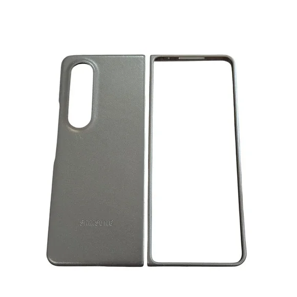 Mm7U Samsung Leather Cover for Galaxy Z Fold4 – Black‎