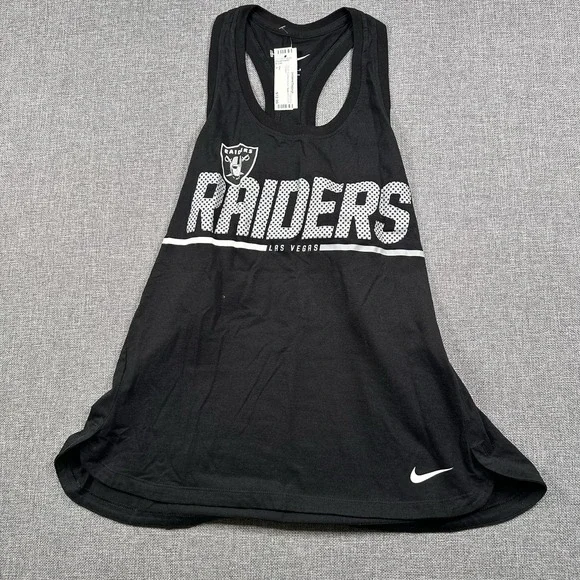 Nike Women's L Las Vegas Raiders Black Tank Top Cotton