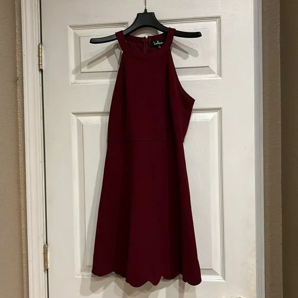 Maroon Lulus small A line Dress