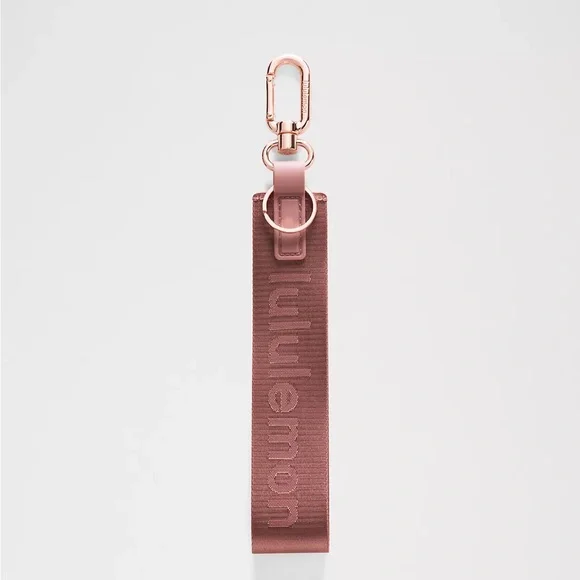 Lululemon Never Lost Keychain- Red Clay/Rockwood