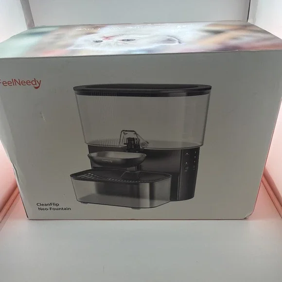 Wireless Cat Water Fountain No Filters Wastewater Separation FEELNEEDY Stainless
