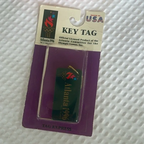 NEW Authentic Olympic Games 1996 Atlanta KEY TAG chain Official Licensed Product
