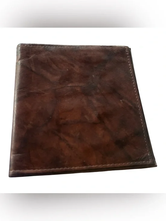 Rolfs Brown Men’s Wallet Bifold Cowhide Leather Attaché Vintage