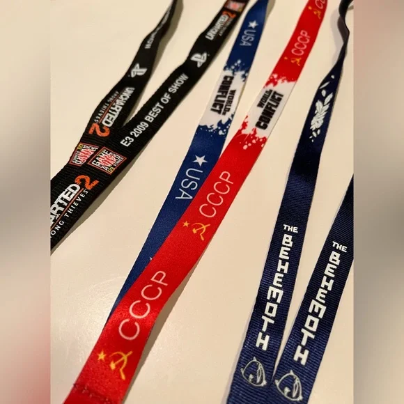 NWOT LOT OF 3 VIDEO GAME LANYARDS.