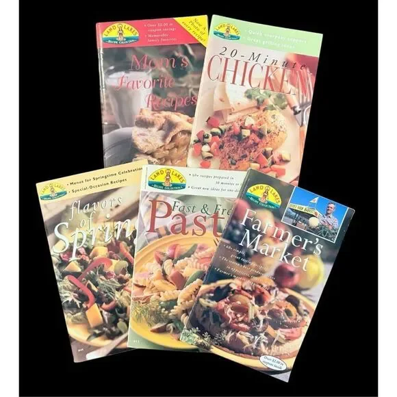 Land O Lakes Vintage Recipe Collection Cookbooks Set of 5