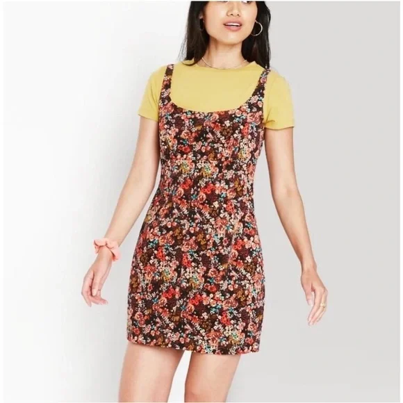 Wild Fable Curdoroy Flower Mini Dress