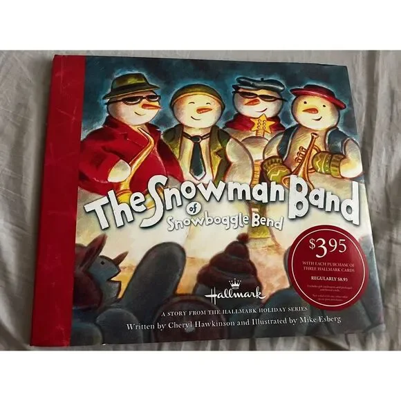 Hallmark The Snowman Band‎ of Snowboggle Bend Hardcover Book - NEW