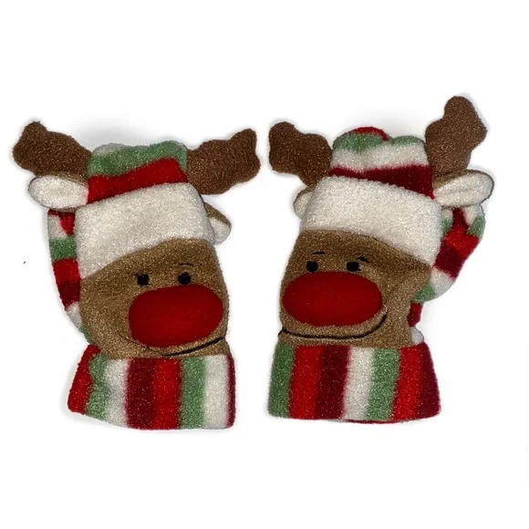 Adorable Christmas Reindeer infant/toddler mittens
