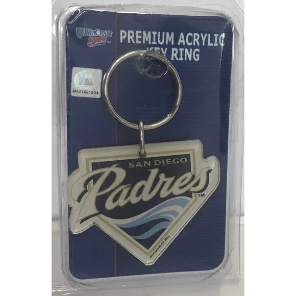 MLB San Diego Padres Premium Acrylic Key Ring (032085189141) WinCraft * NEW