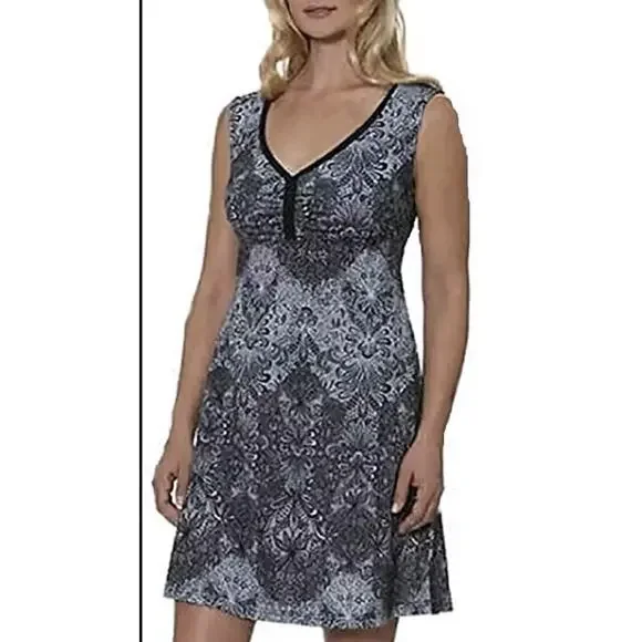 Gerry Black Floral Sleeveless Dress XS NWT