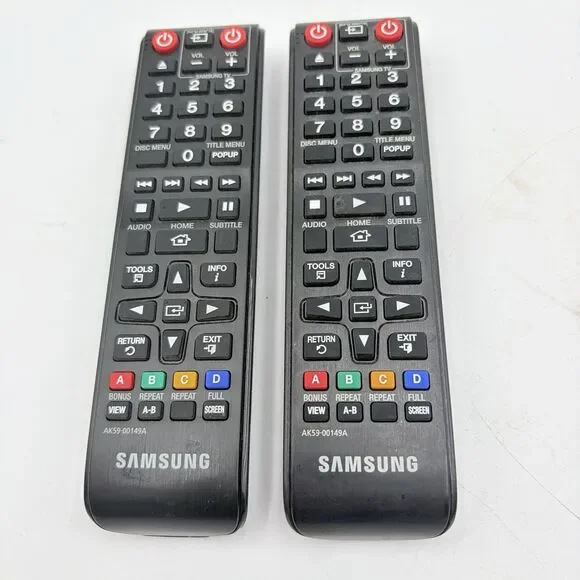 Pair of OEM Samsung BN59-01180A -- REMOTE CONTROL - TESTED - DD-12260