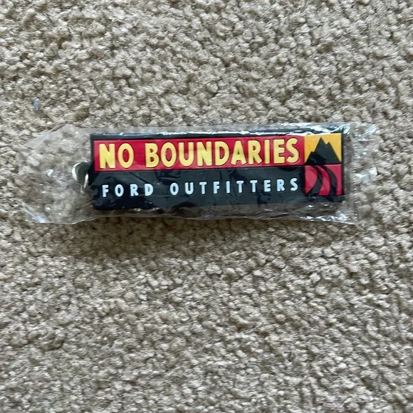 Vintage 1990s Collectible No Boundaries Ford Outfitters Keychain