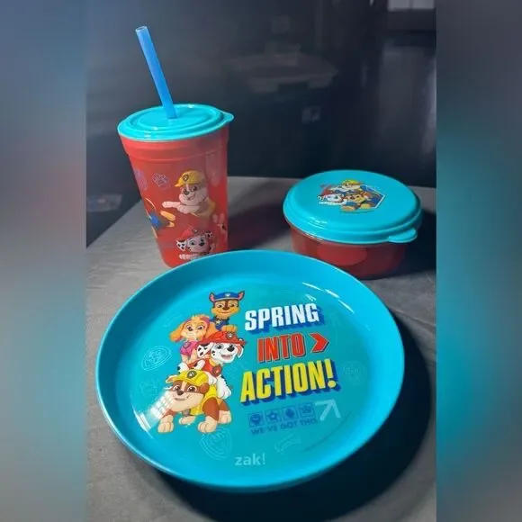 3 pc NEW Paw Patrol Dinnerware Set NWT