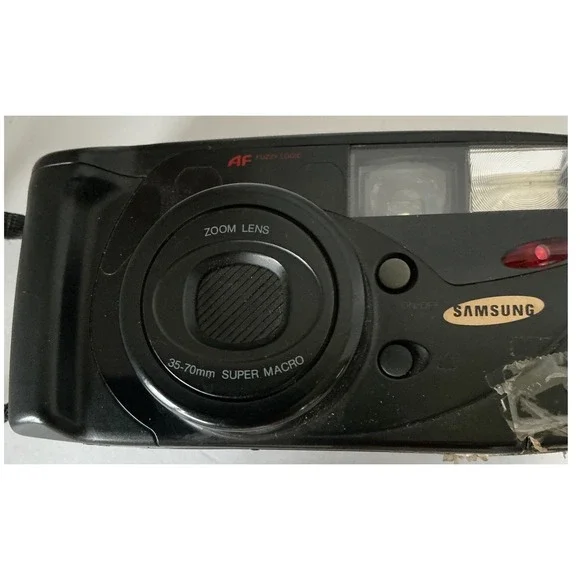 Samsung Vintage 35mm Film Camera Maxima Zoom 77i‎ Macro Lens Black As Is