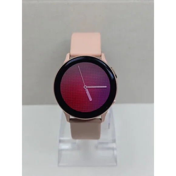 Samsung Galaxy Watch Active2 40mm Pink Aluminum GPS Bluetooth Smartwatch *READ