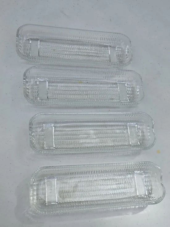 Set of 4 Glass Corn Dishes